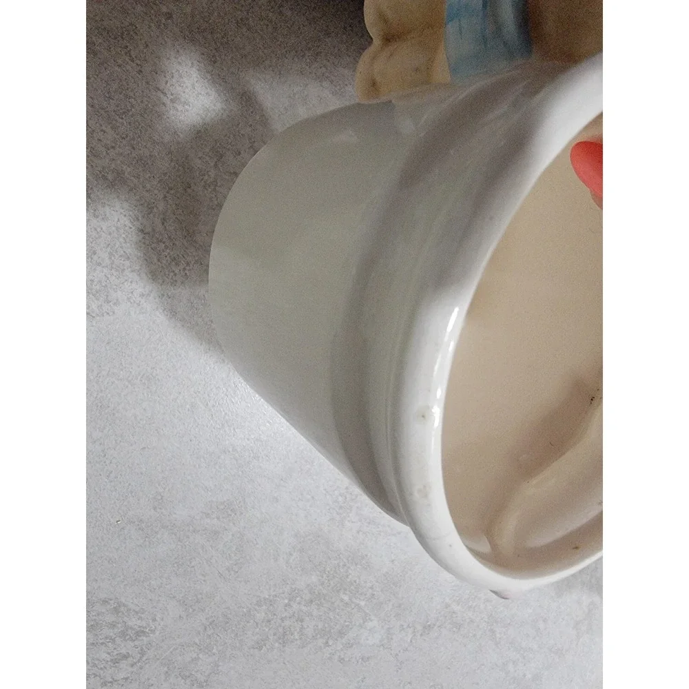 Vintage Lefton Baby Planter Wearing Diaper Kitschy Milk Pail